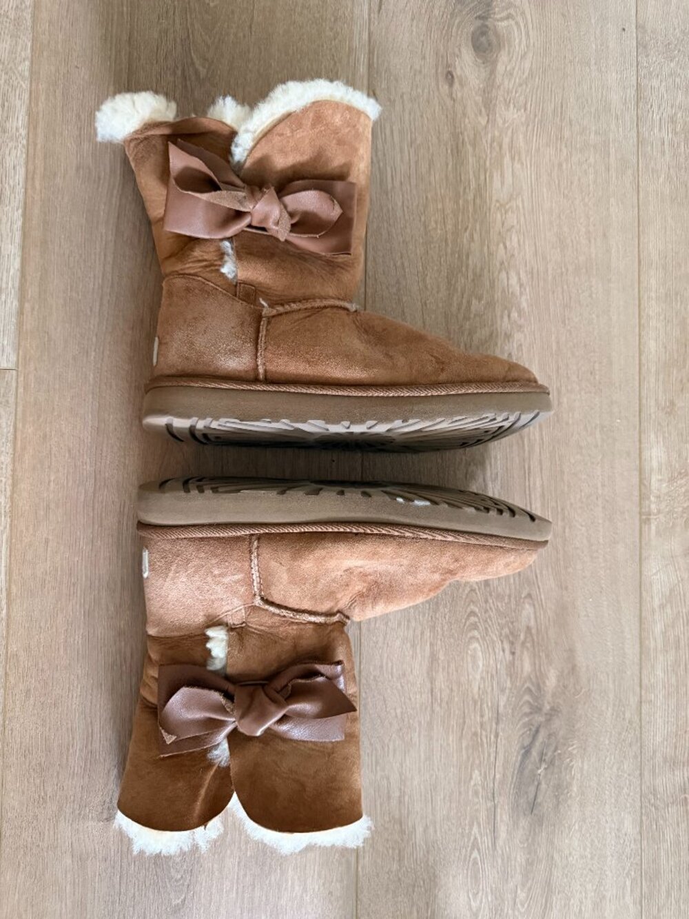 Ugg Brown Bow Ankle Boot